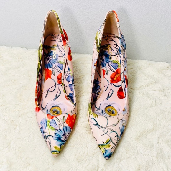 Aldo Floral Fabric Heels - Picture 8 of 16